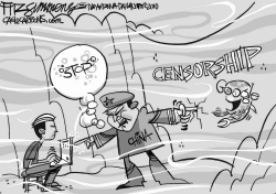 INTERNET CENSORSHIP by David Fitzsimmons