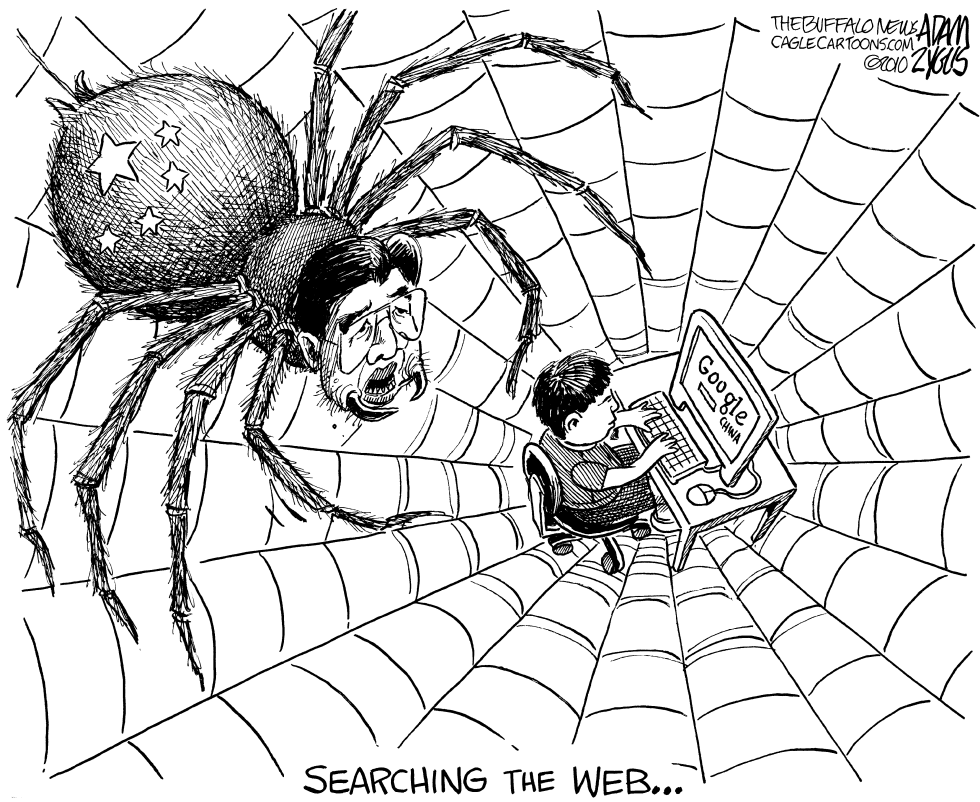  CHINA AND SEARCHING THE WEB by Adam Zyglis