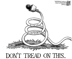 DONT TREAD ON THIS by Adam Zyglis