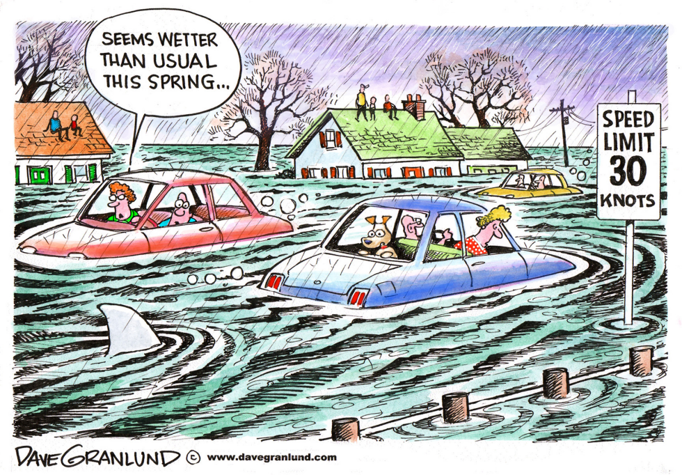  SPRING FLOODING by Dave Granlund