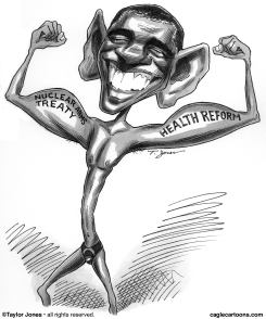 OBAMA FLEXES by Taylor Jones