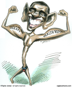 OBAMA FLEXES  by Taylor Jones