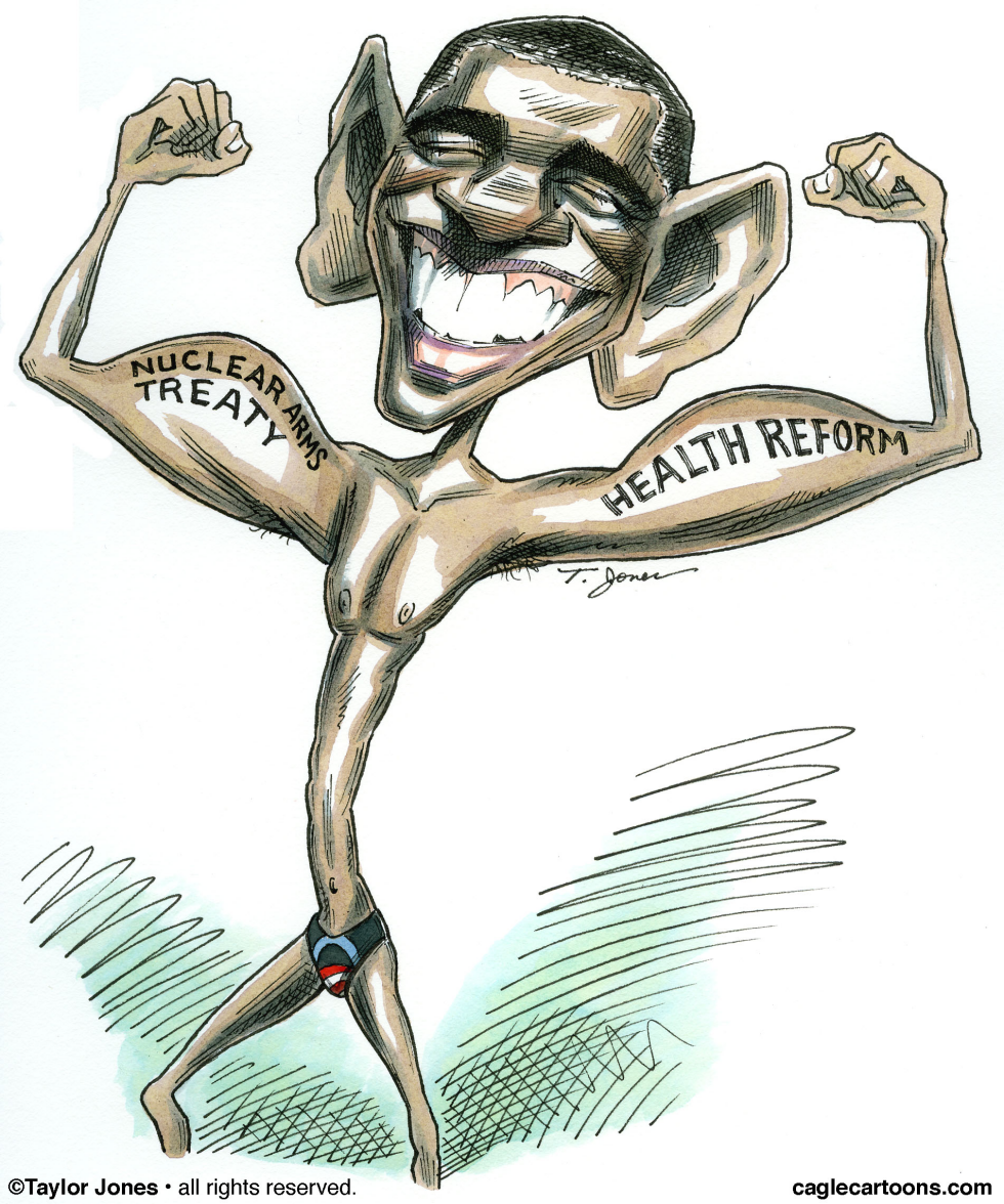  OBAMA FLEXES  by Taylor Jones