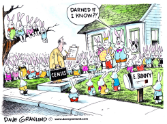 CENSUS AND THE EASTER BUNNY by Dave Granlund