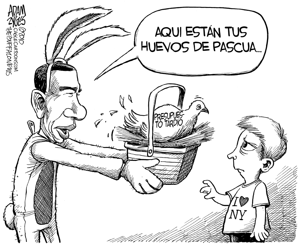  PRESUPUESTO ESTATAL DE NY TARDIO by Adam Zyglis