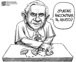 EL PAPA ENCUBRIENDO EL ABUSO by Adam Zyglis