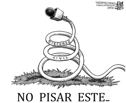 NO PISAR ESTE by Adam Zyglis