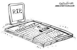 R.I.P. PRINT -  B&W by Christo Komarnitski