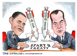 START II TREATY SIGNING by Dave Granlund