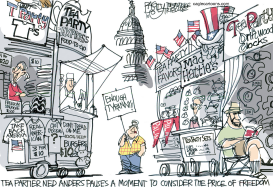 TEA PARTY SALE by Pat Bagley