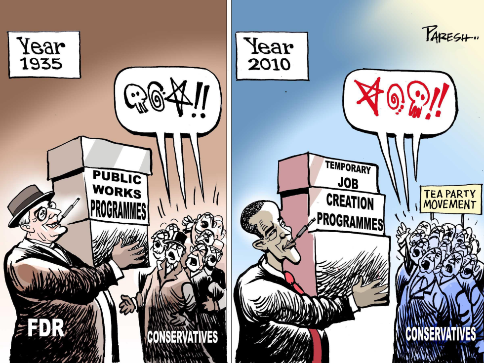  FDR AND OBAMA by Paresh Nath