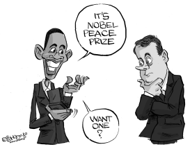 OBAMA AND MEDVEDEV by Martin Sutovec