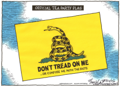 TEA PARTY FLAG by Bob Englehart