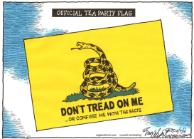 TEA PARTY FLAG by Bob Englehart