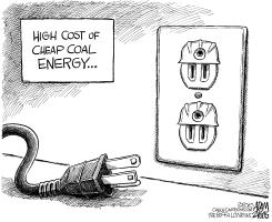 COST OF CHEAP COAL ENERGY by Adam Zyglis