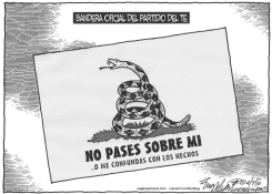 BANDERA DEL PARTIDO DEL TE by Bob Englehart