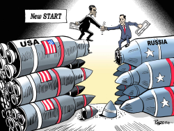 USA,RUSSIA CUT ARMS by Paresh Nath