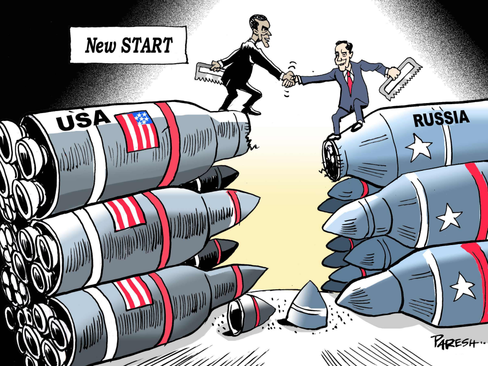  USA,RUSSIA CUT ARMS by Paresh Nath