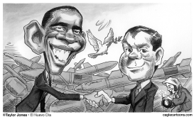 OBAMA AND MEDVEDEV by Taylor Jones