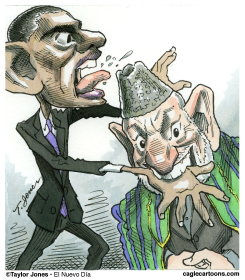 KARZAI THANKS OBAMA  by Taylor Jones