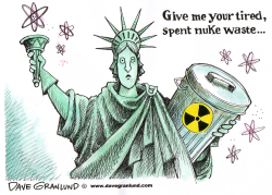 US OFFERS NUKE WASTE STORAGE by Dave Granlund