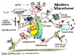 MARATHON RUNNER by Dave Granlund