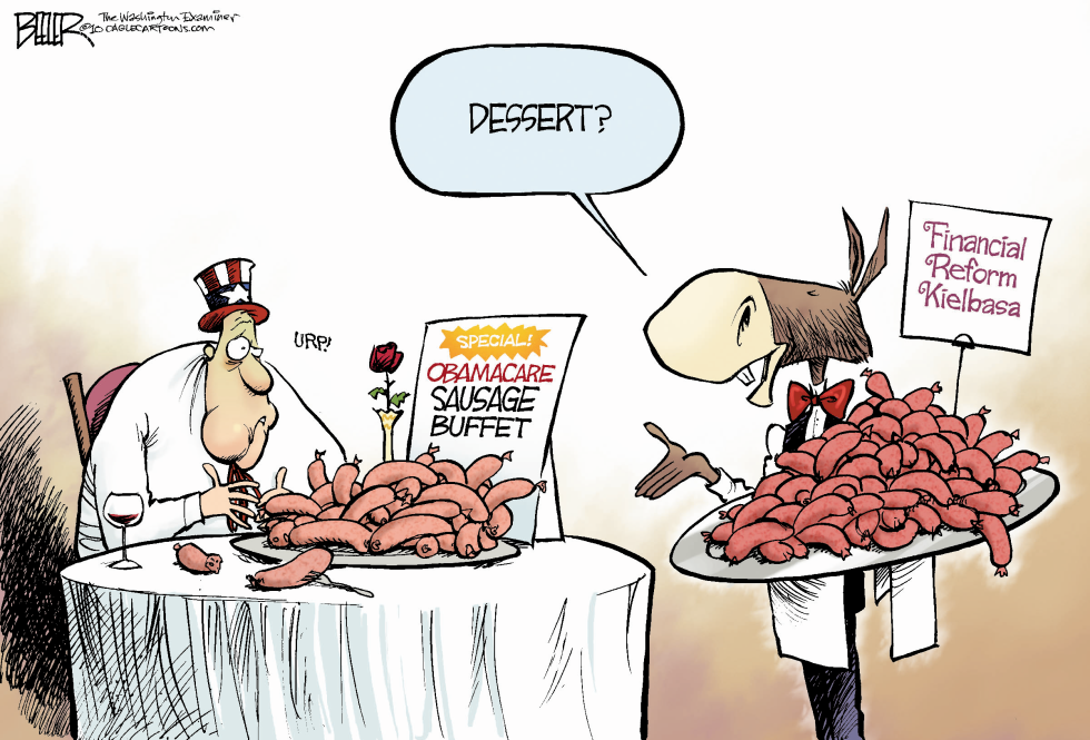  POLITICAL SAUSAGE by Nate Beeler