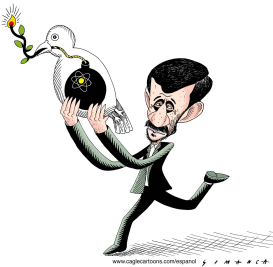 AHMADINEJAD AND PEACE by Osmani Simanca