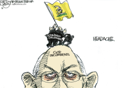 TEA PARTY HEADACHE by Pat Bagley