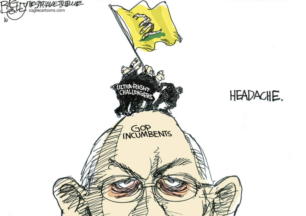  TEA PARTY HEADACHE by Pat Bagley