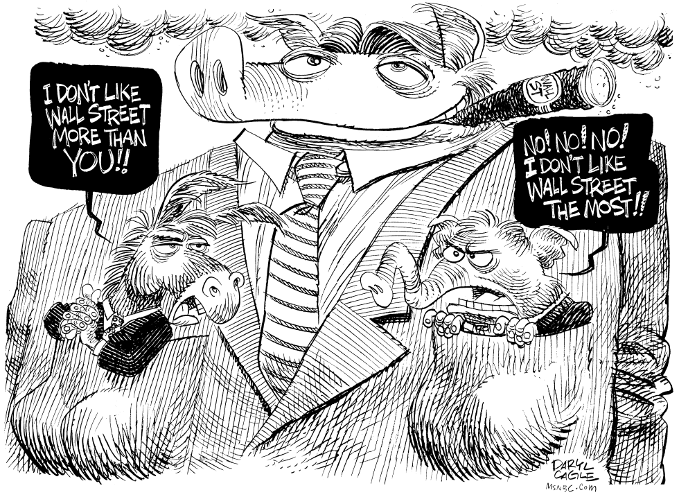  DEEP POCKETS ON WALL STREET by Daryl Cagle