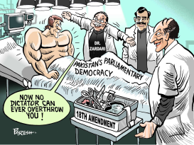 PAK DEMOCRACY by Paresh Nath