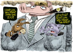 DEEP POCKETS ON WALL STREET  by Daryl Cagle