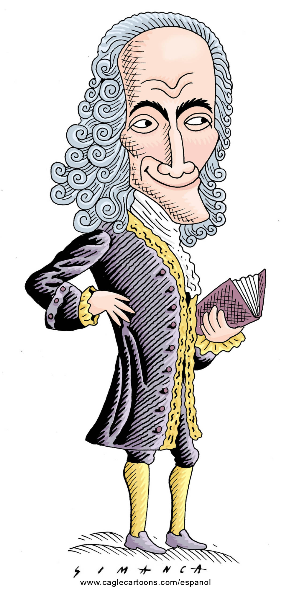  VOLTAIRE / CARICATURE  by Osmani Simanca