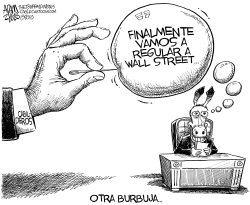 BURBUJA DE WALL STREET by Adam Zyglis