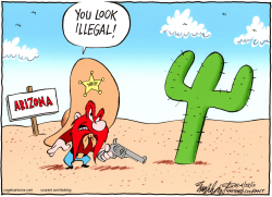 ARIZONAS IMMIGRATION LAW by Bob Englehart