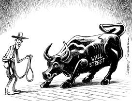 OBAMA VS WALL STREET by Patrick Chappatte