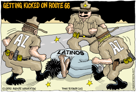 GETTING KICKED ON ROUTE 66 by Wolverton