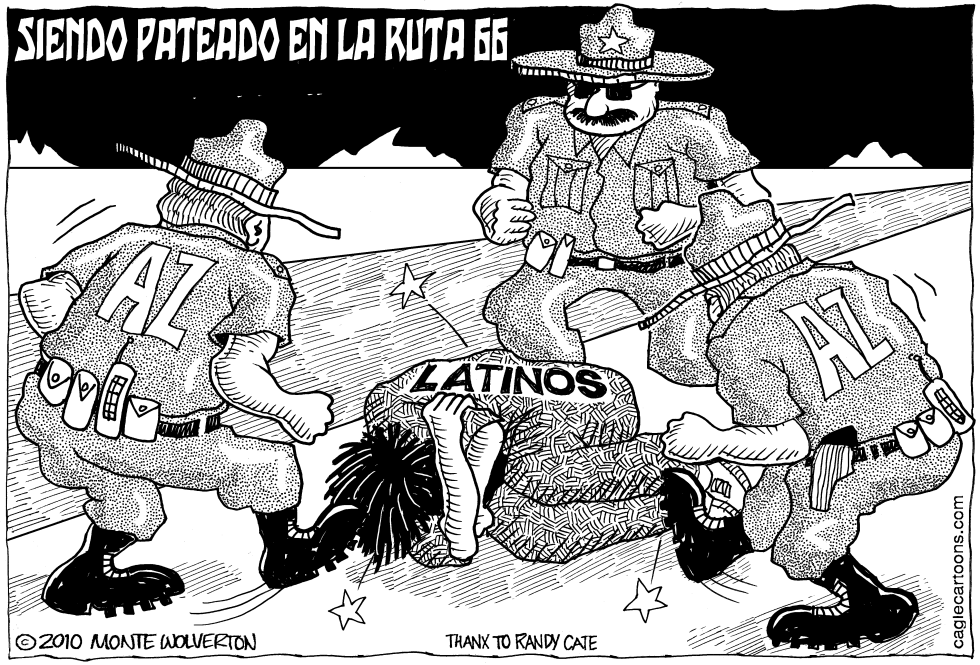  SIENDO PATEADO EN LA RUTA 66 by Wolverton