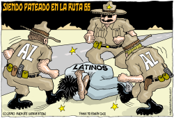 SIENDO PATEADO EN LA RUTA 66  by Wolverton