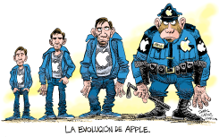 LA EVOLUCION DE APPLE COMPUTER  by Daryl Cagle