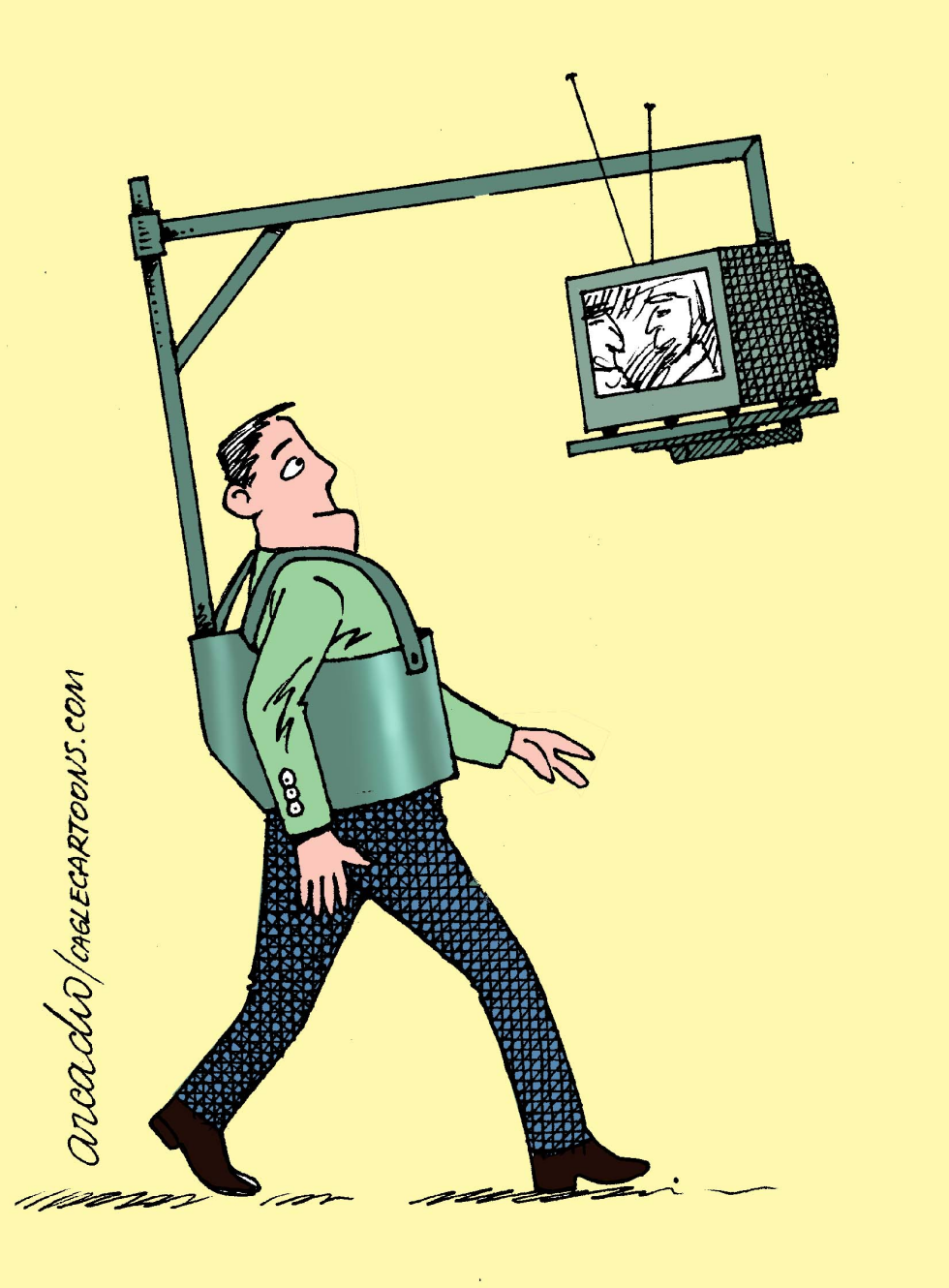  EL HOMBRE Y LA TV by Arcadio Esquivel