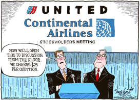 UNITED/CONTINENTAL AIRLINES MERGER by Bob Englehart