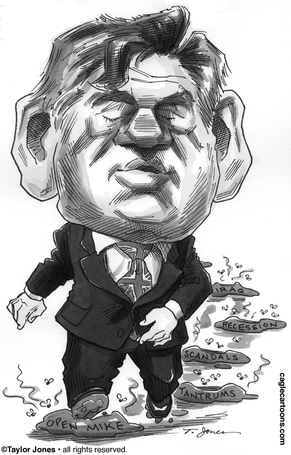  GORDON BROWN MARCHES ON by Taylor Jones