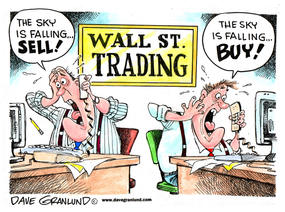  WALL STREET JITTERS by Dave Granlund