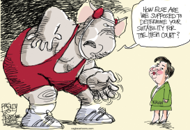 KAGAN WRASSLIN by Pat Bagley