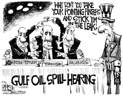 OIL SPILL - ACT OF GOD by John Darkow