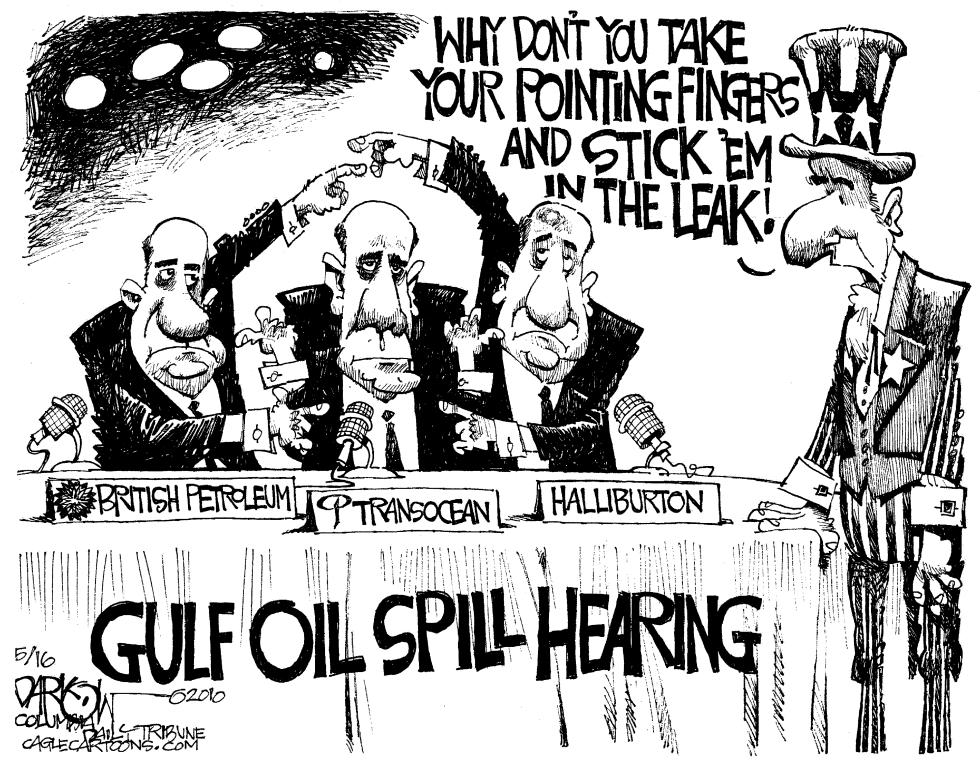  OIL SPILL - ACT OF GOD by John Darkow