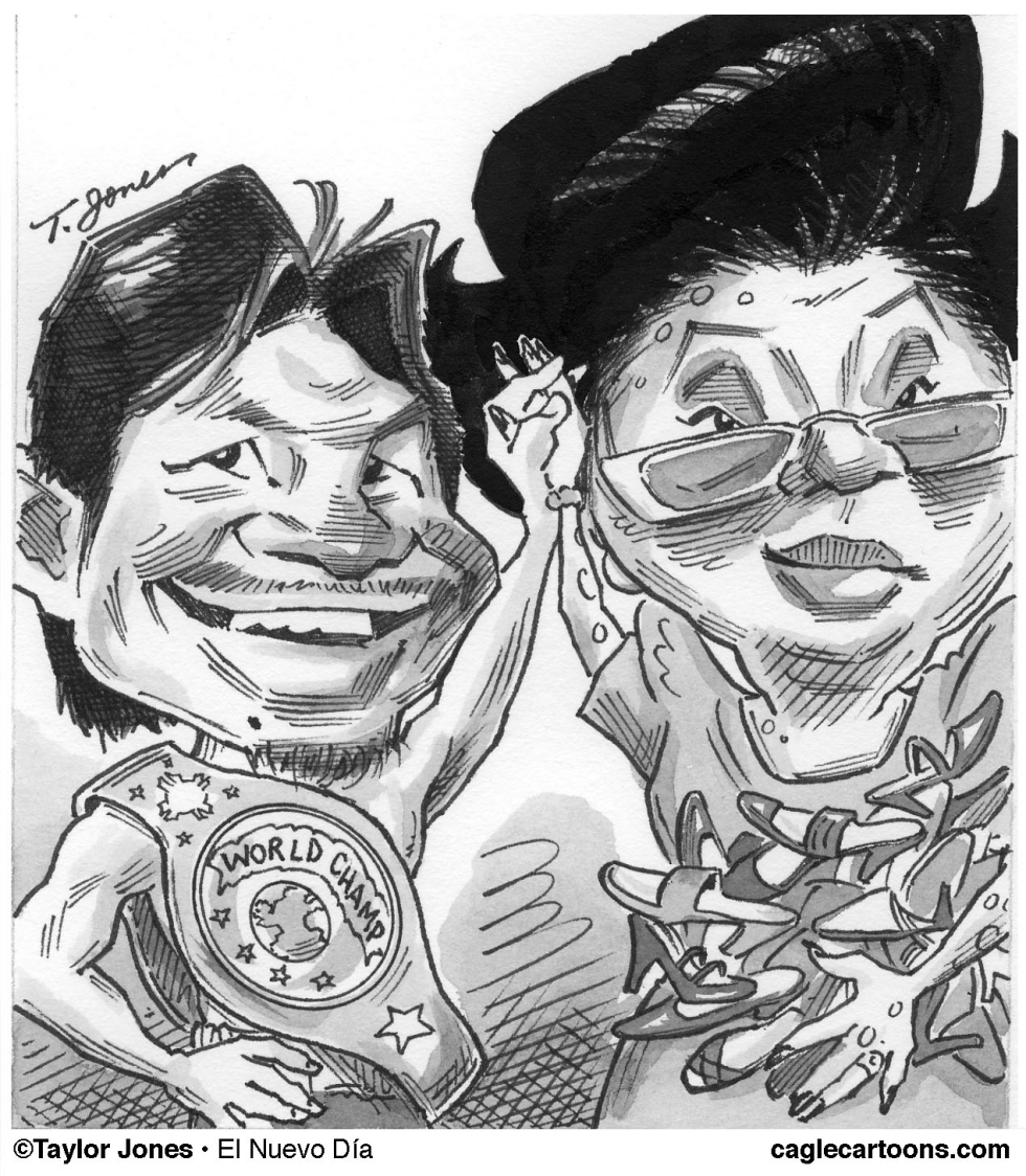  MANNY PACQUIAO AND IMELDA MARCOS by Taylor Jones