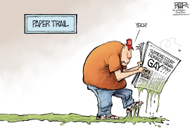 KAGAN PAPER TRAIL  by Nate Beeler